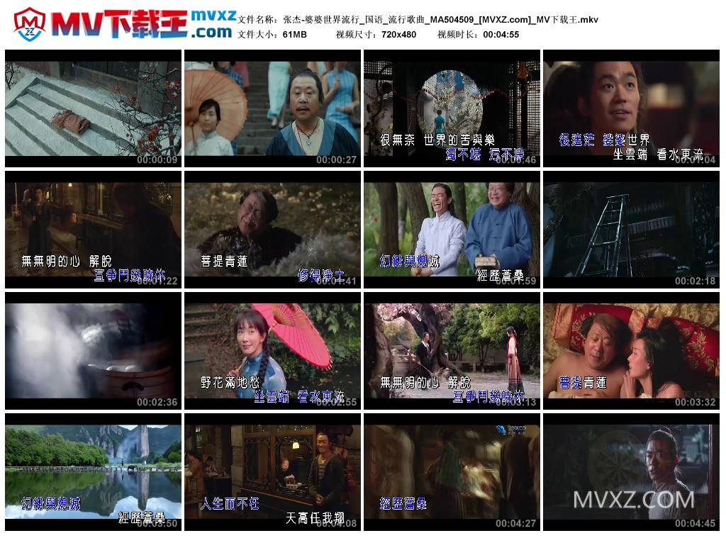 张杰-婆婆世界流行_国语_流行歌曲_MA504509